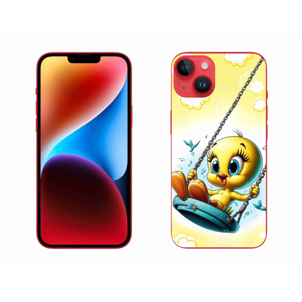 Gélový kryt mmCase na iPhone 14 Plus - tweety