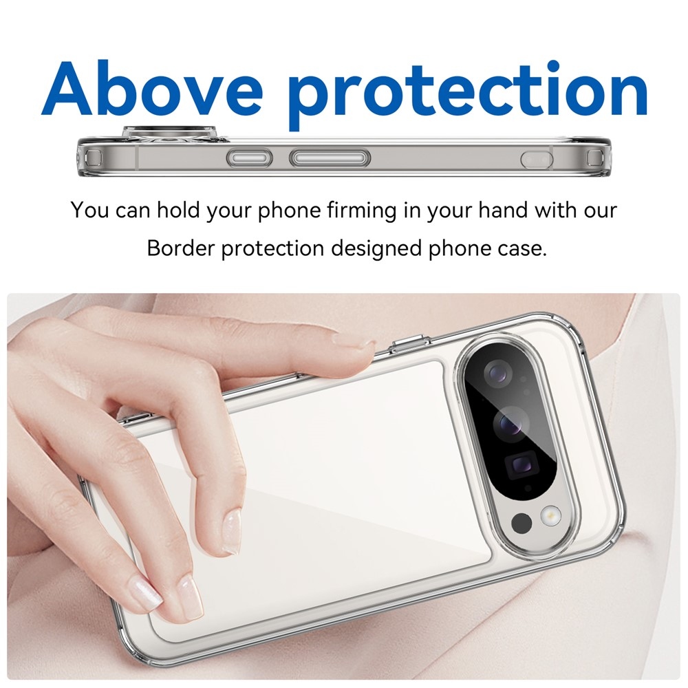 Gélový obal s pevným chrbtom na Google Pixel 10 Pro/Pixel 10 - priehľadný