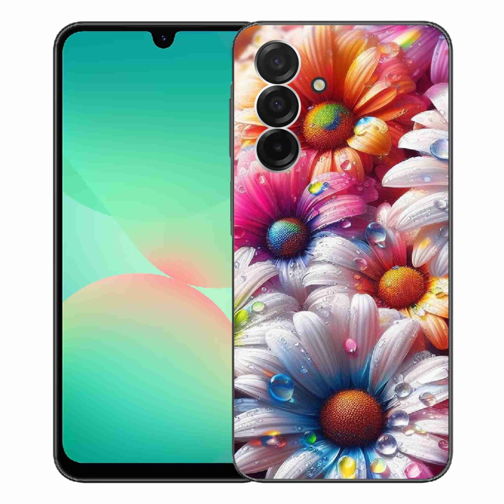 Gélový kryt mmCase na Samsung Galaxy A26 5G - farebné margaréty