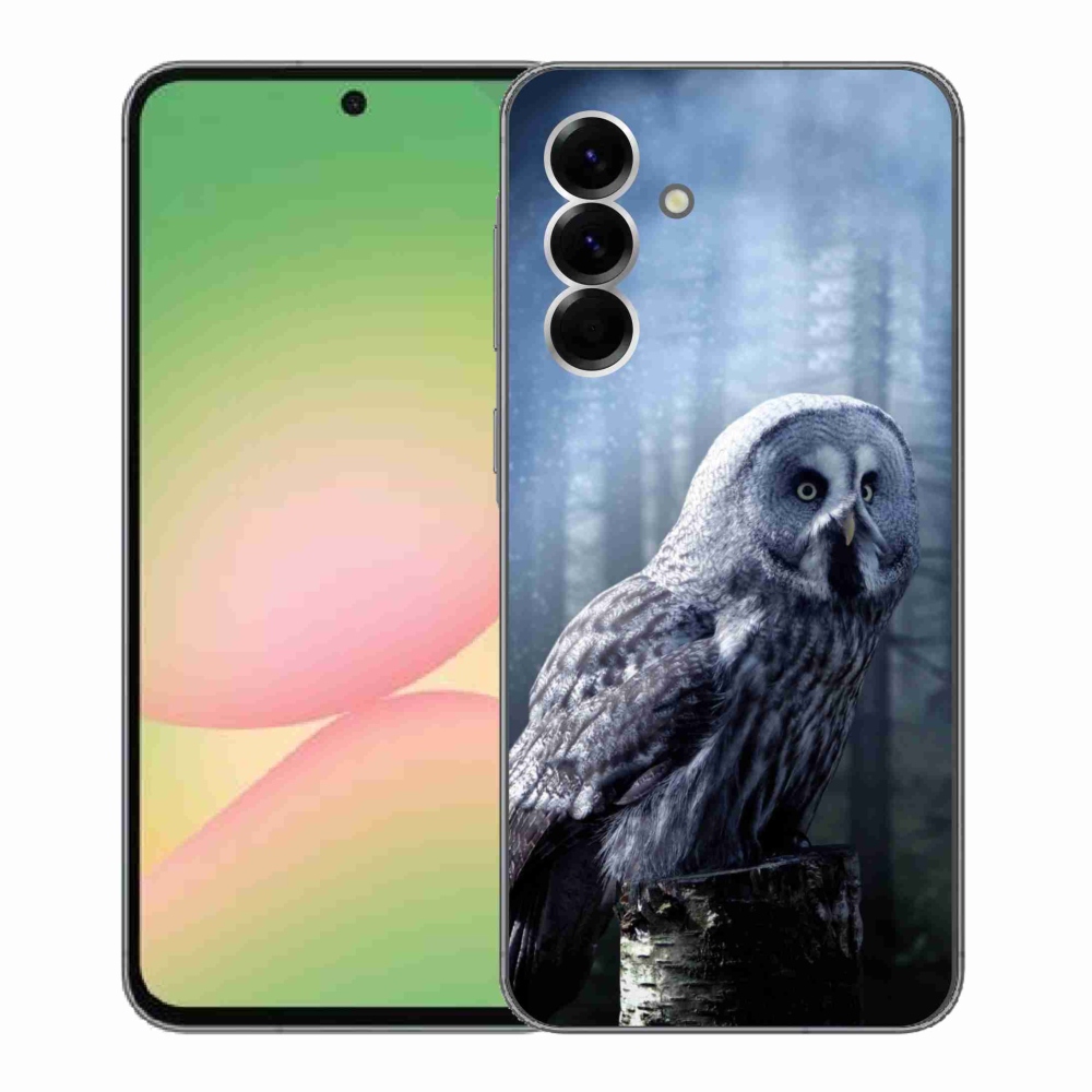 Gélový kryt mmCase na Samsung Galaxy A56 5G - sova