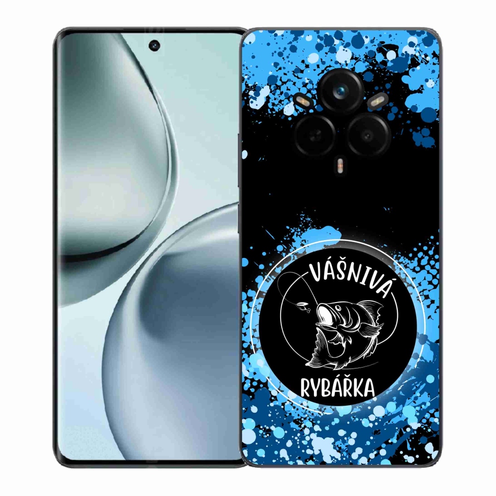 Gélový kryt mmCase na Realme 14 Pro 5G - vášnivá rybárka čierne pozadie