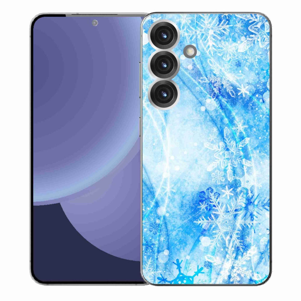Gélový kryt mmCase na Samsung Galaxy S25+ - snehové vločky