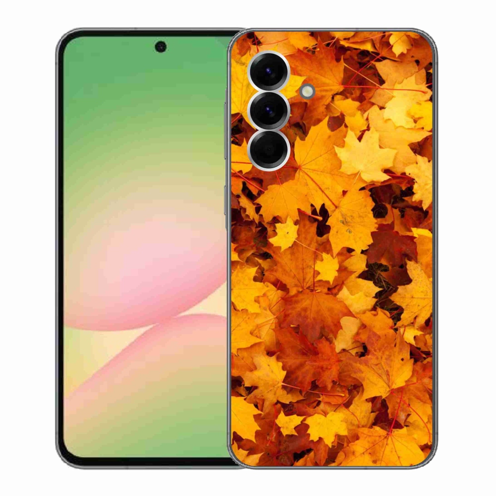 Gélový kryt mmCase na Samsung Galaxy A56 5G - javorové listy