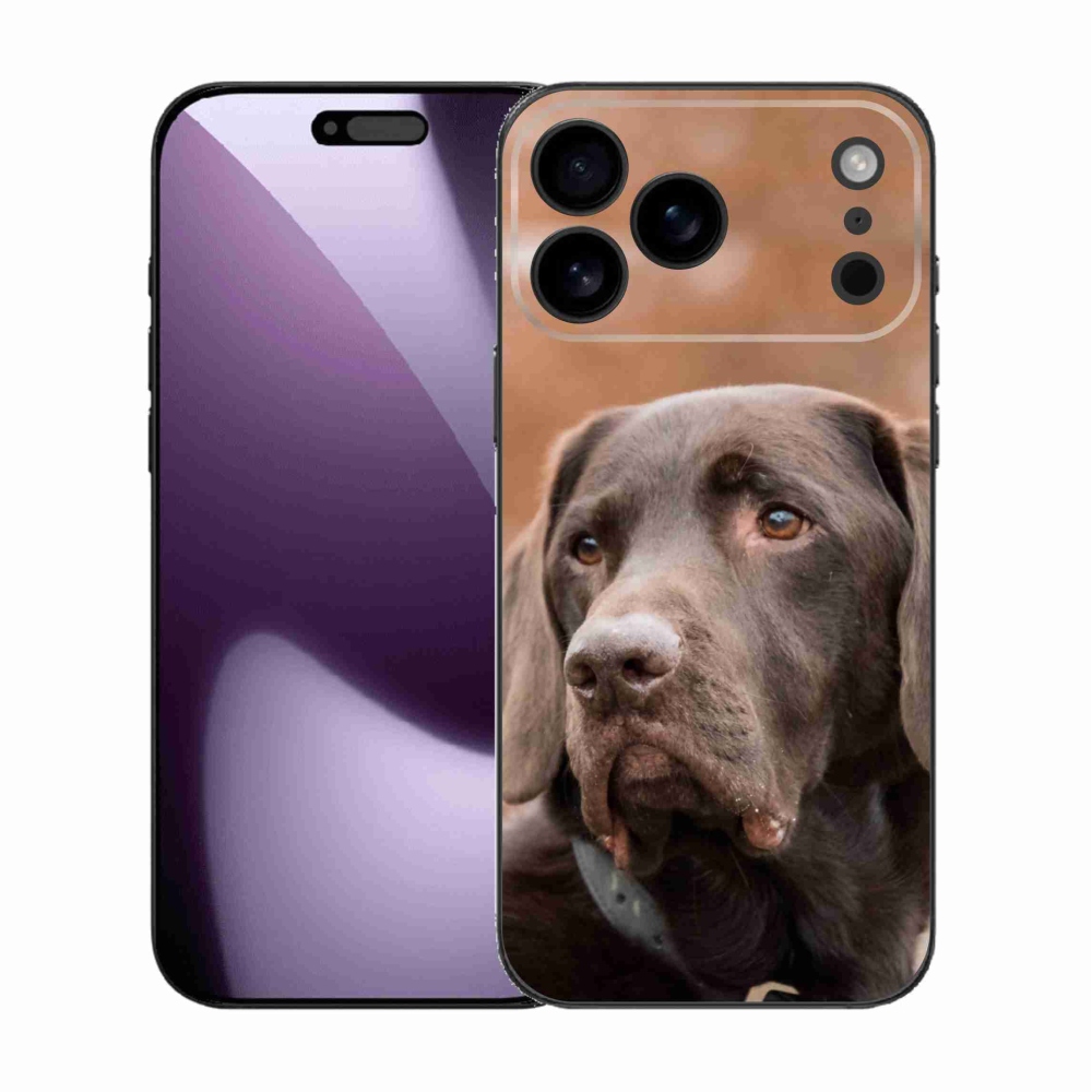 Gélový kryt mmCase na iPhone 17 Pro Max - hnedý labrador