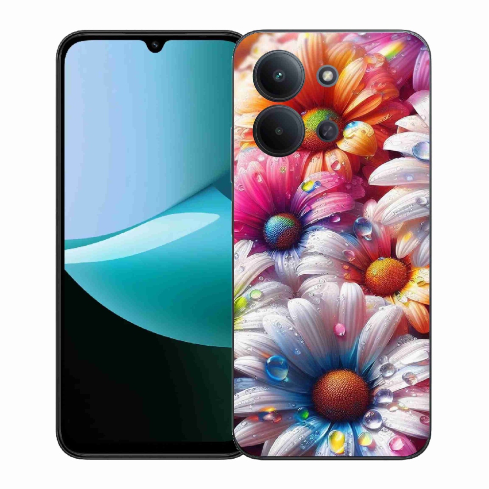 Gélový kryt mmCase na Xiaomi Redmi 15C 4G (171mm)/Poco C85 4G (171mm) - farebné margaréty