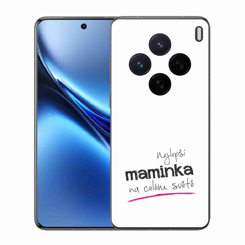 Gélový kryt mmCase na Vivo X200 5G - najlepšia mamička 4 biele pozadie