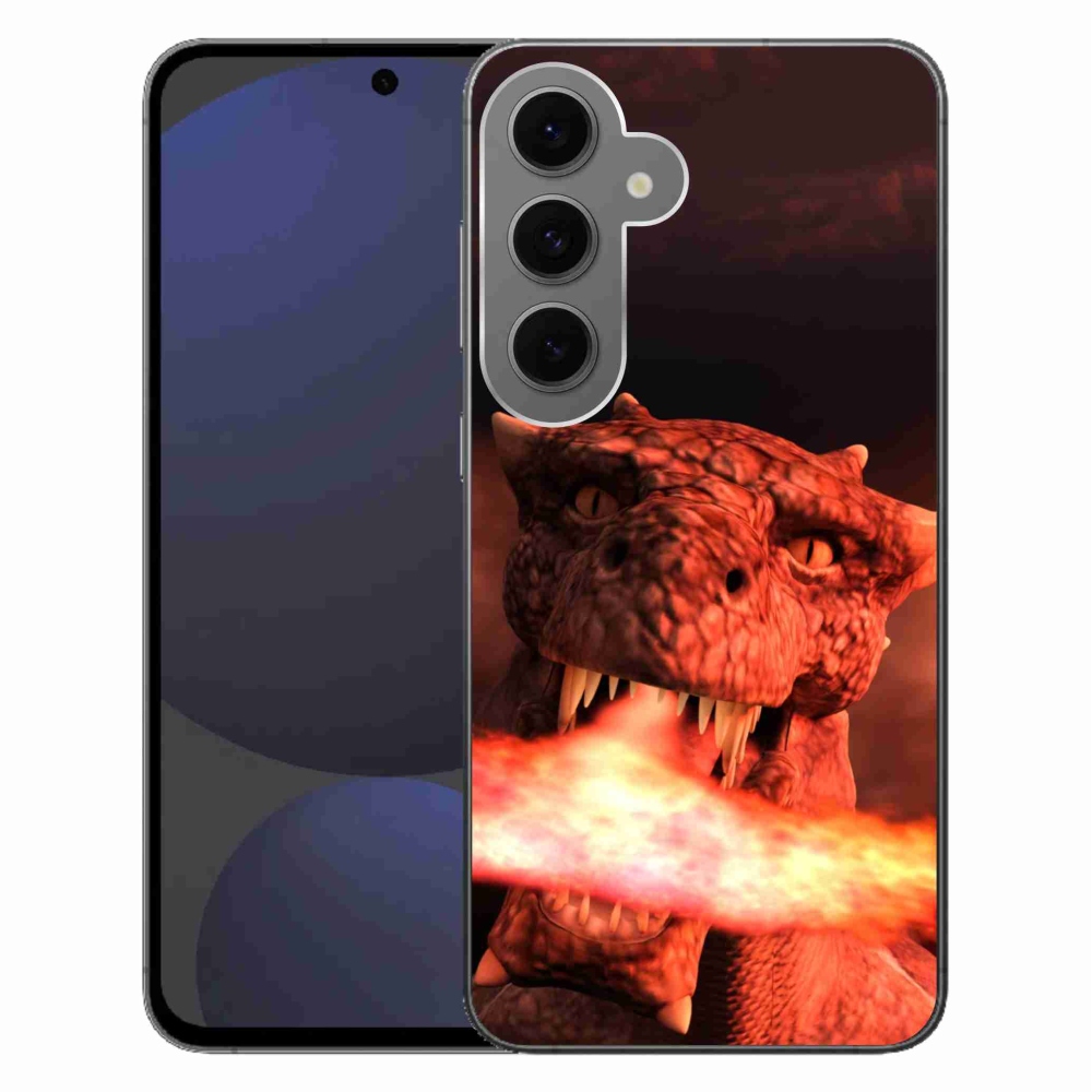 Gélový kryt mmCase na Samsung Galaxy S24 FE - drak