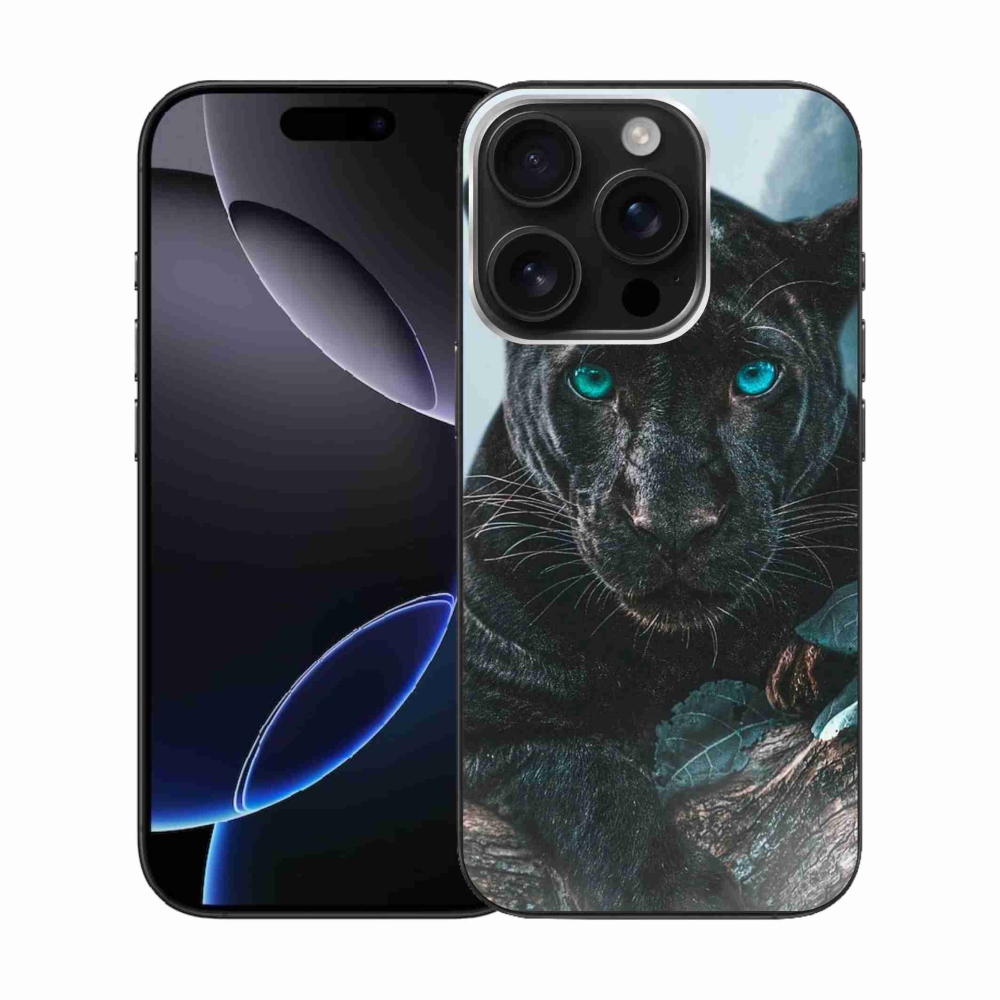 Gélový kryt mmCase na iPhone 16 Pro - čierny panter