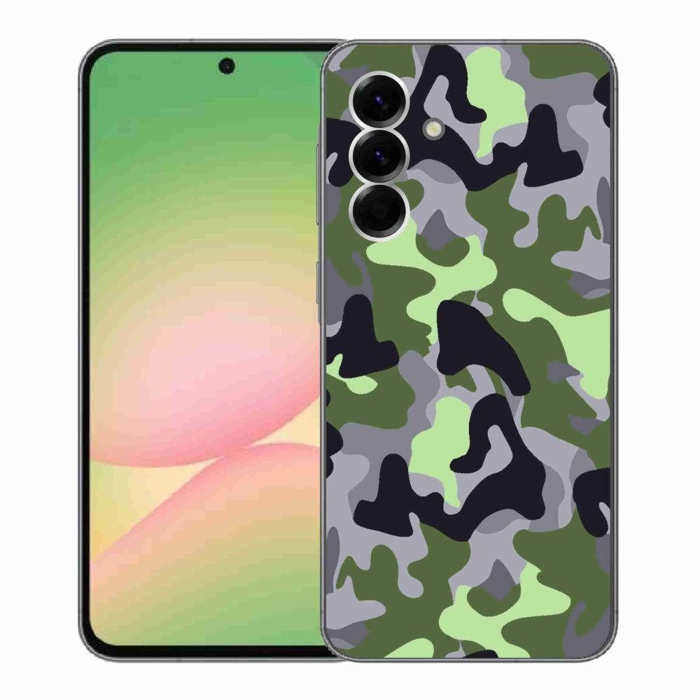 Gélový kryt mmCase na Samsung Galaxy A56 5G - maskáčový vzor 7