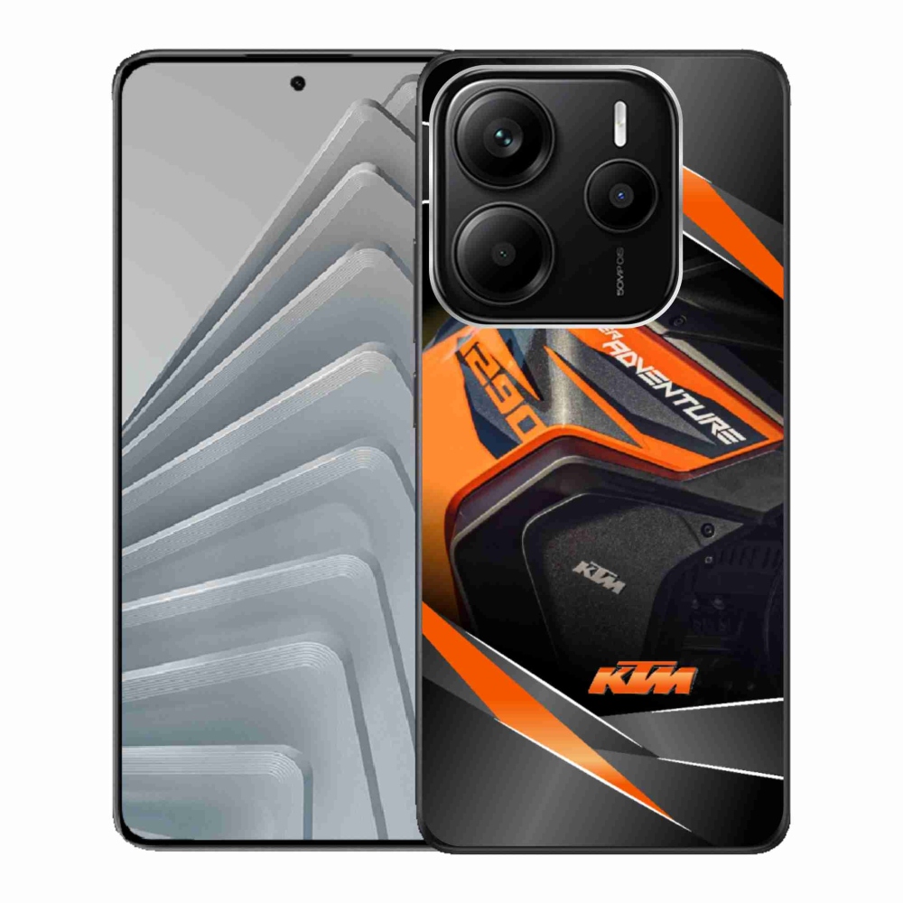 Gélový kryt mmCase na Xiaomi Redmi Note 14 5G - motorka ktm