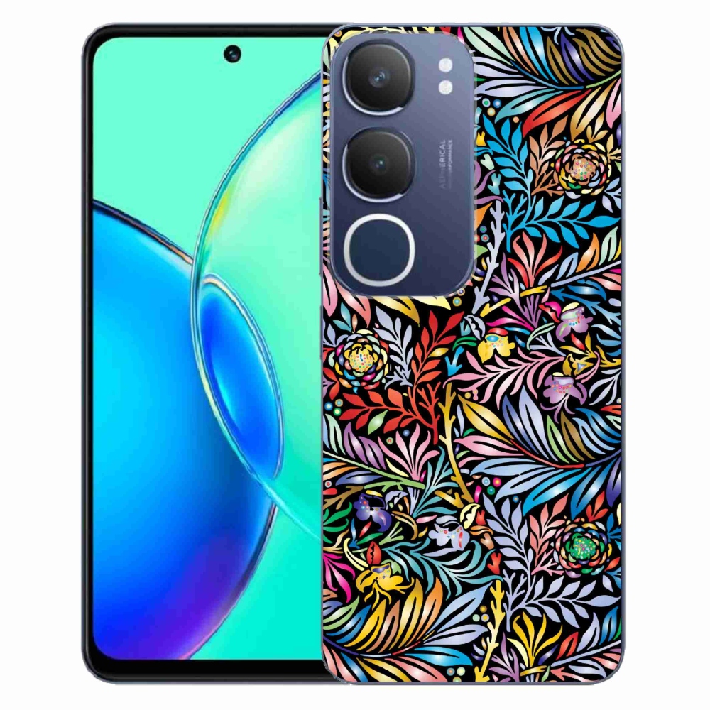 Gélový kryt mmCase na Vivo Y19s - kvety 5