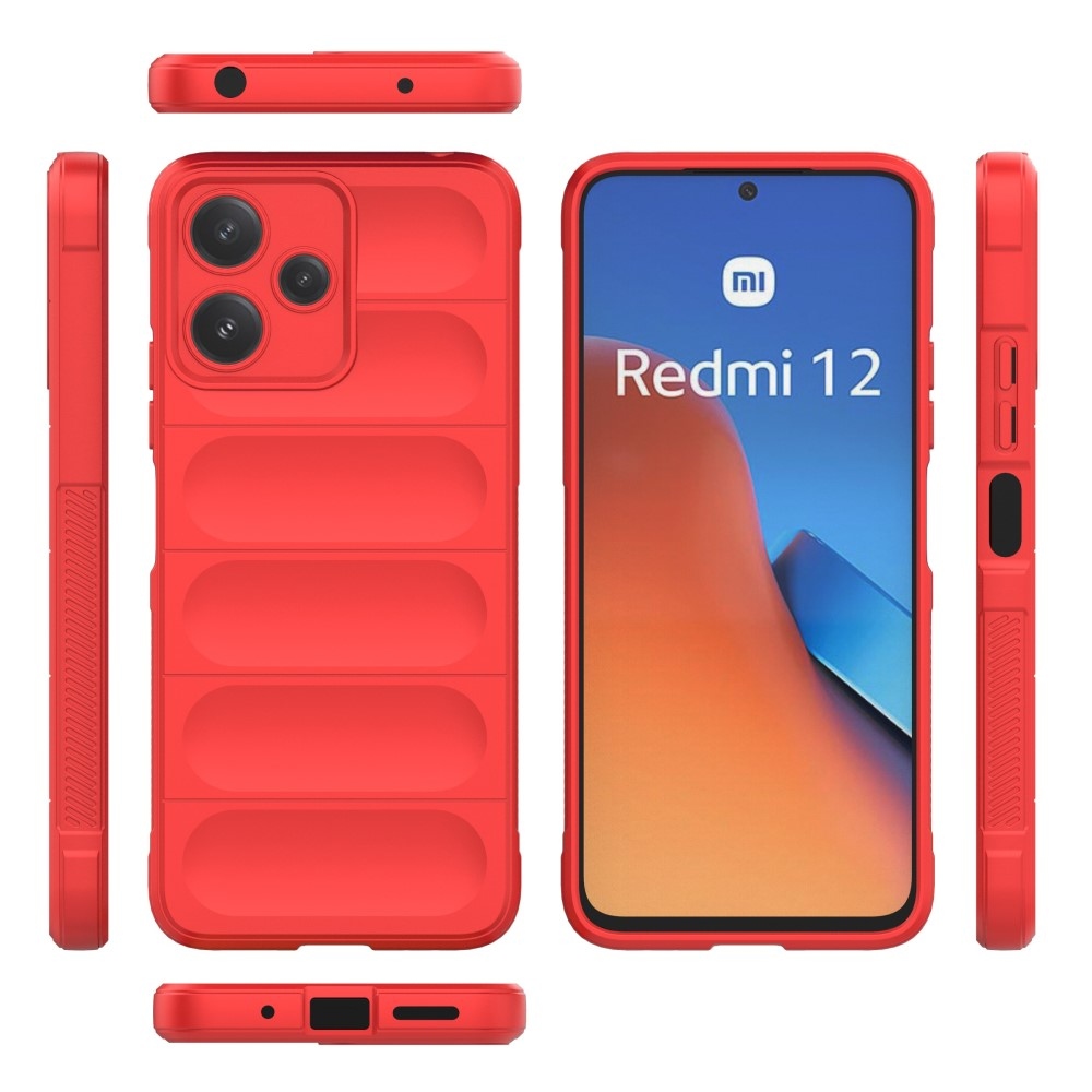 Rugg odolný gélový obal na Xiaomi Redmi 12 5G - červený