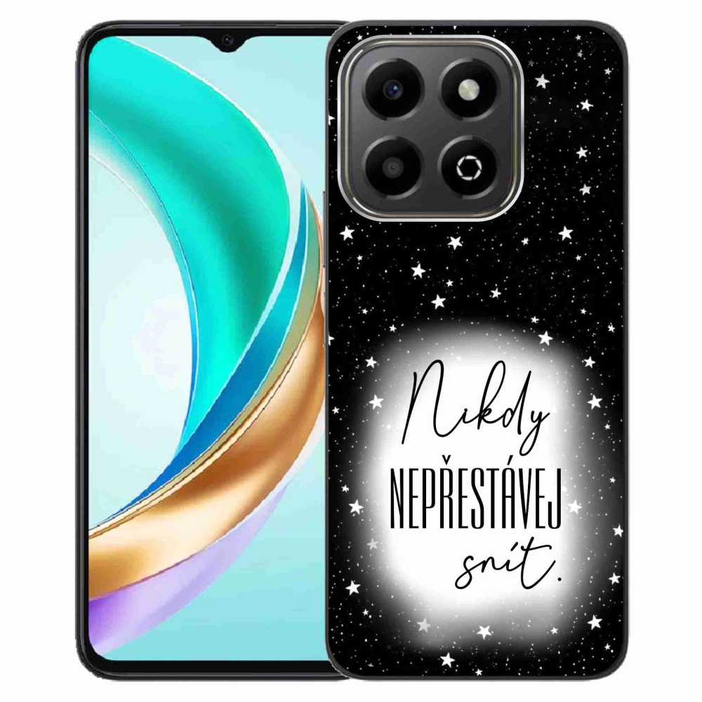 Gélový kryt mmCase na Honor X6b - citát 1 bieločierne pozadie