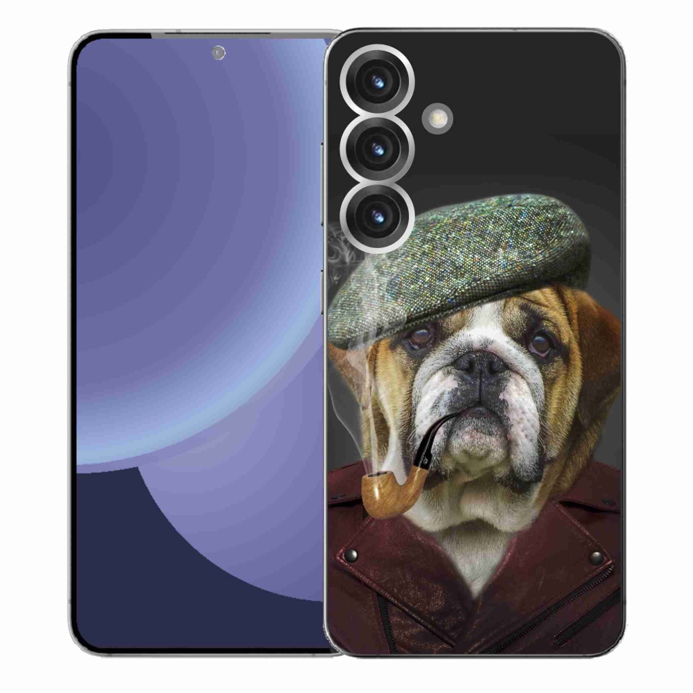 Gélový kryt mmCase na Samsung Galaxy S25+ - pes s fajkou