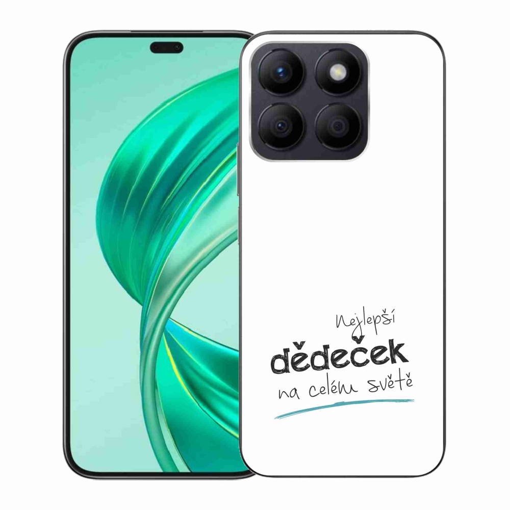 Gélový kryt mmCase na Honor X8b - najlepší dedko 3 biele pozadie
