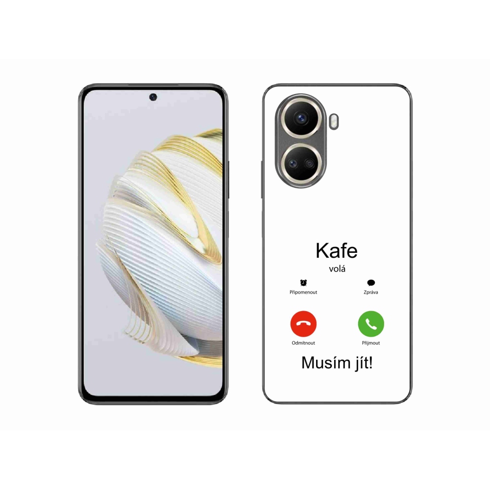 Gélový kryt mmCase na Huawei Nova 10 SE - káva volá biele pozadie