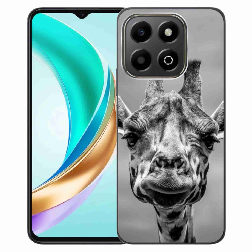Gélový kryt mmCase na Honor X6b - čiernobiela žirafa