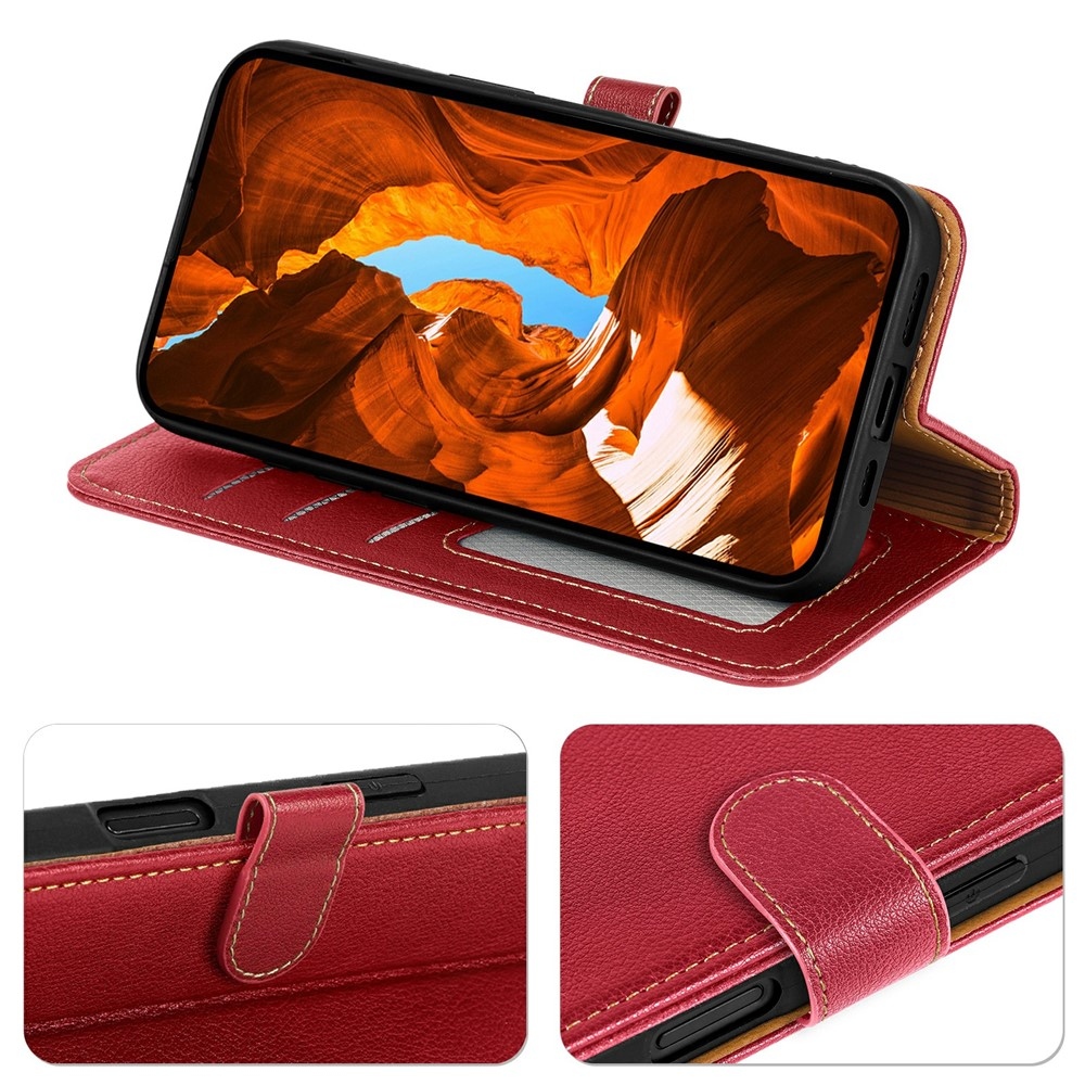 Clasp knižkové puzdro na Xiaomi Redmi 15 5G - červené
