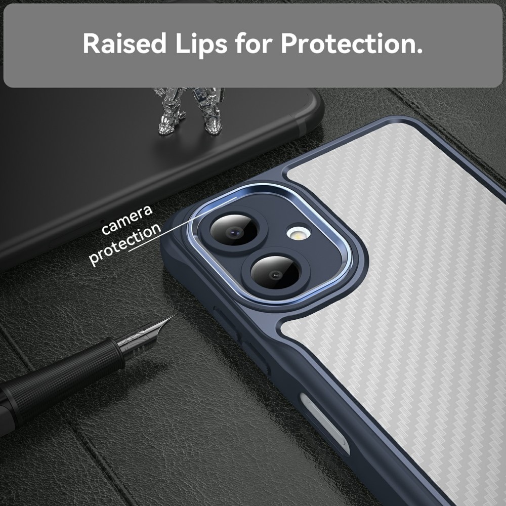 Textures odolný kryt pre Samsung Galaxy A06 4G - modrý