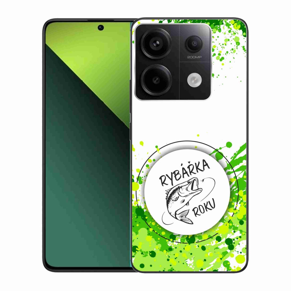 Gélový kryt mmCase na Xiaomi Redmi Note 13 Pro 5G/Poco X6 5G - rybárka roka biele pozadie