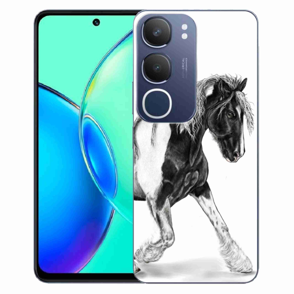 Gélový kryt mmCase na Vivo Y19s - kôň