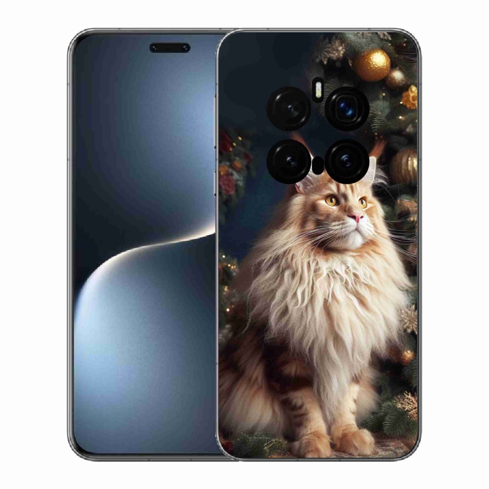 Gélový kryt mmCase na Honor Magic 7 Pro 5G - mačka pri stromčeku