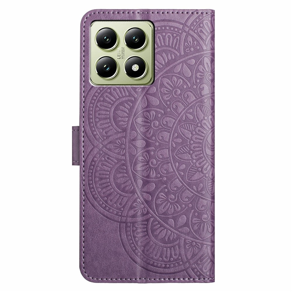 Mandala knižkové púzdro na Xiaomi 15T Pro - fialové