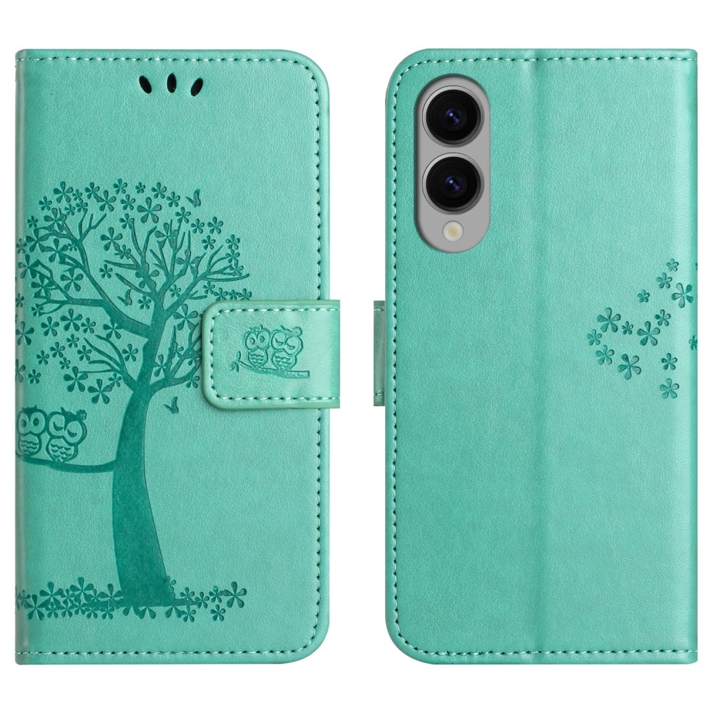Tree knižkové púzdro na Samsung Galaxy S25 Edge - modrozelené