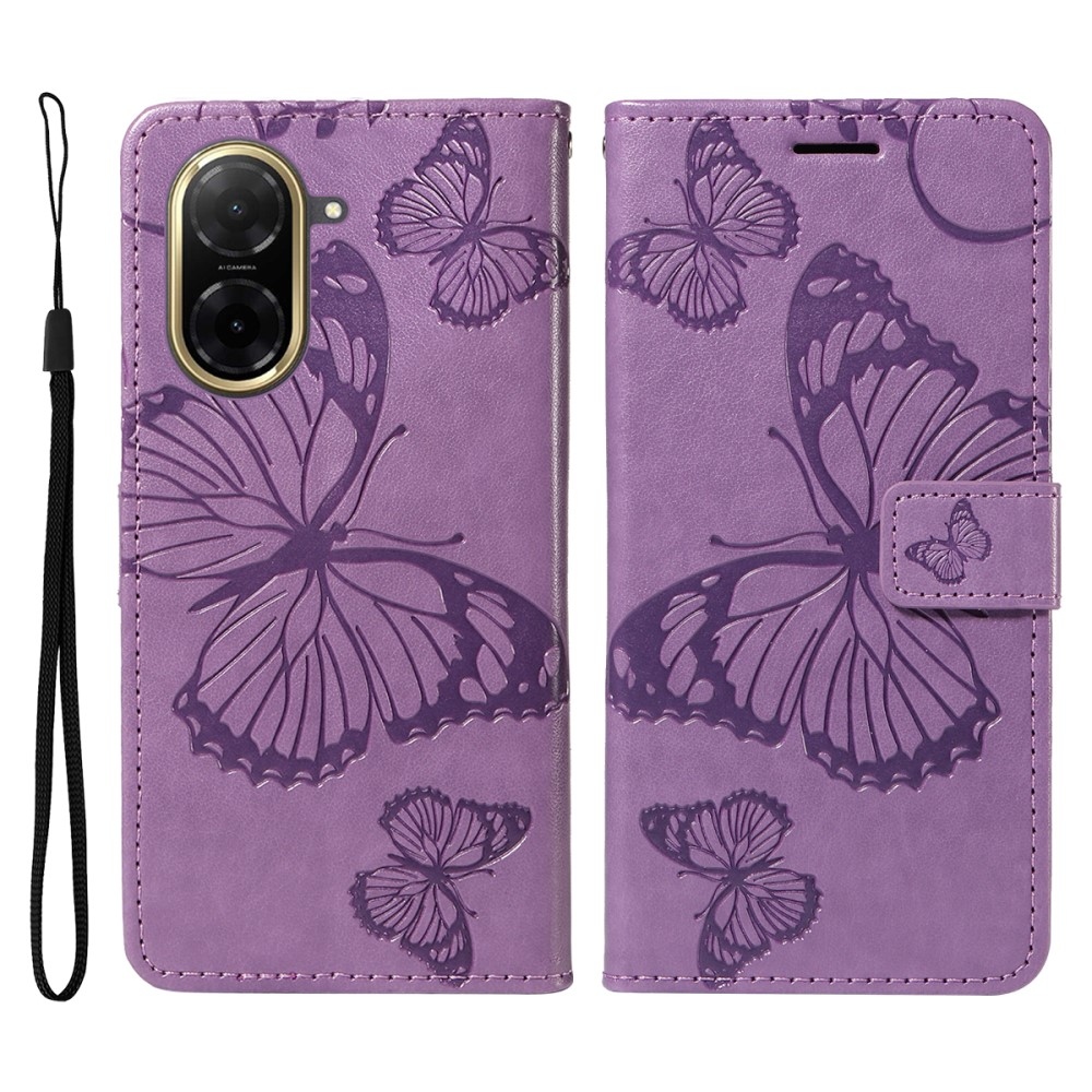Big Butterfly knižkové puzdro na Xiaomi Redmi A5 (171.7x77.8x8.3mm) - fialové