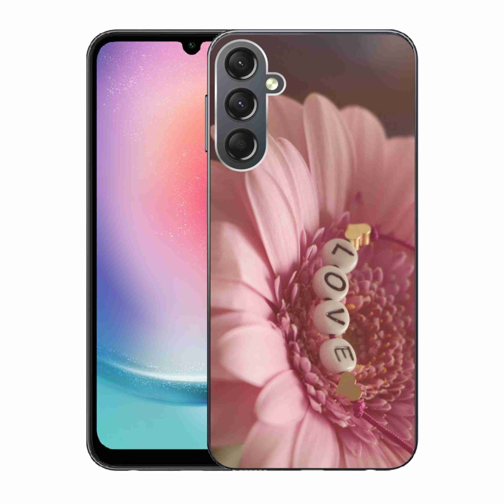 Gélový kryt mmCase na Samsung Galaxy A24 - prívesok love