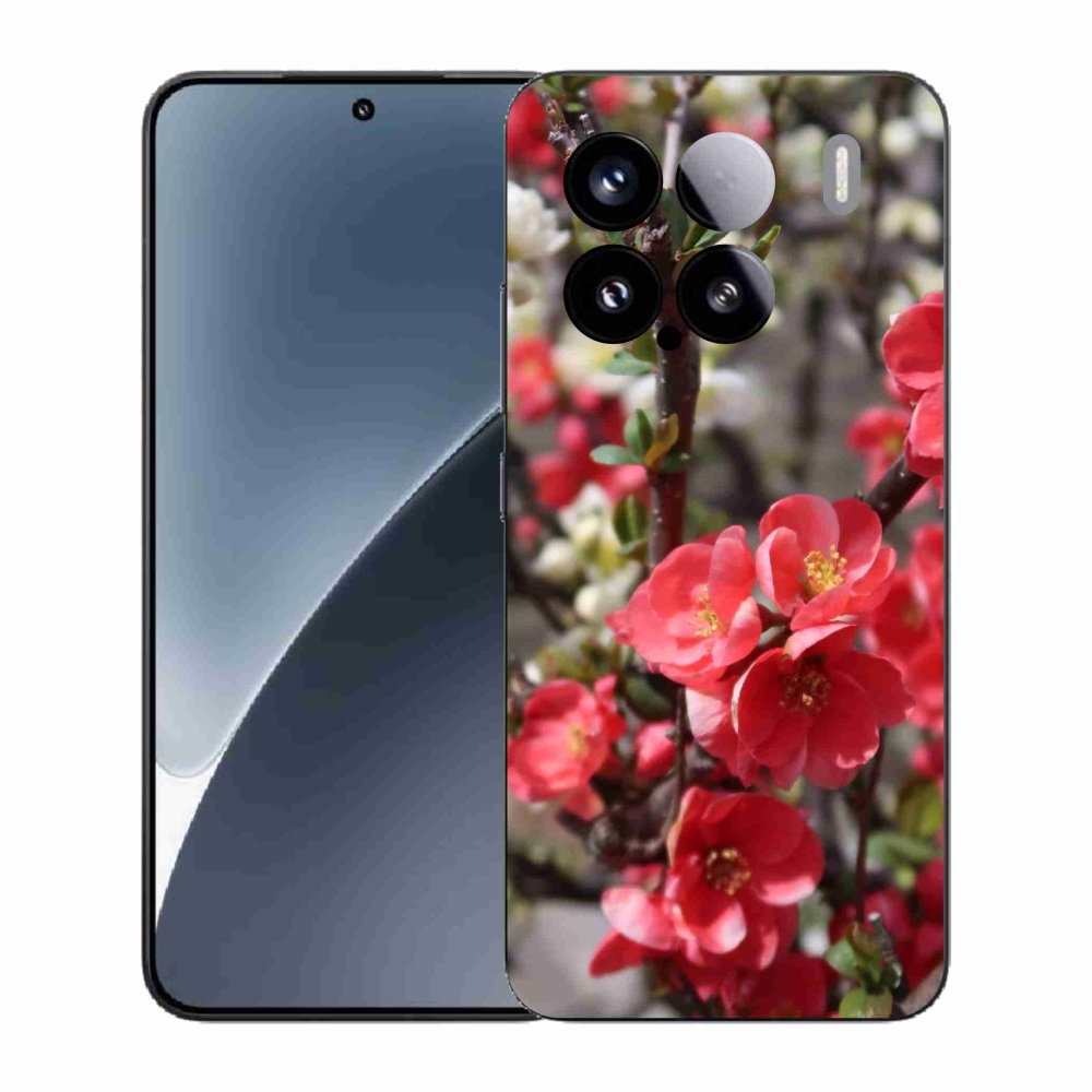 Gélový kryt mmCase na Xiaomi 15 - červené kvety