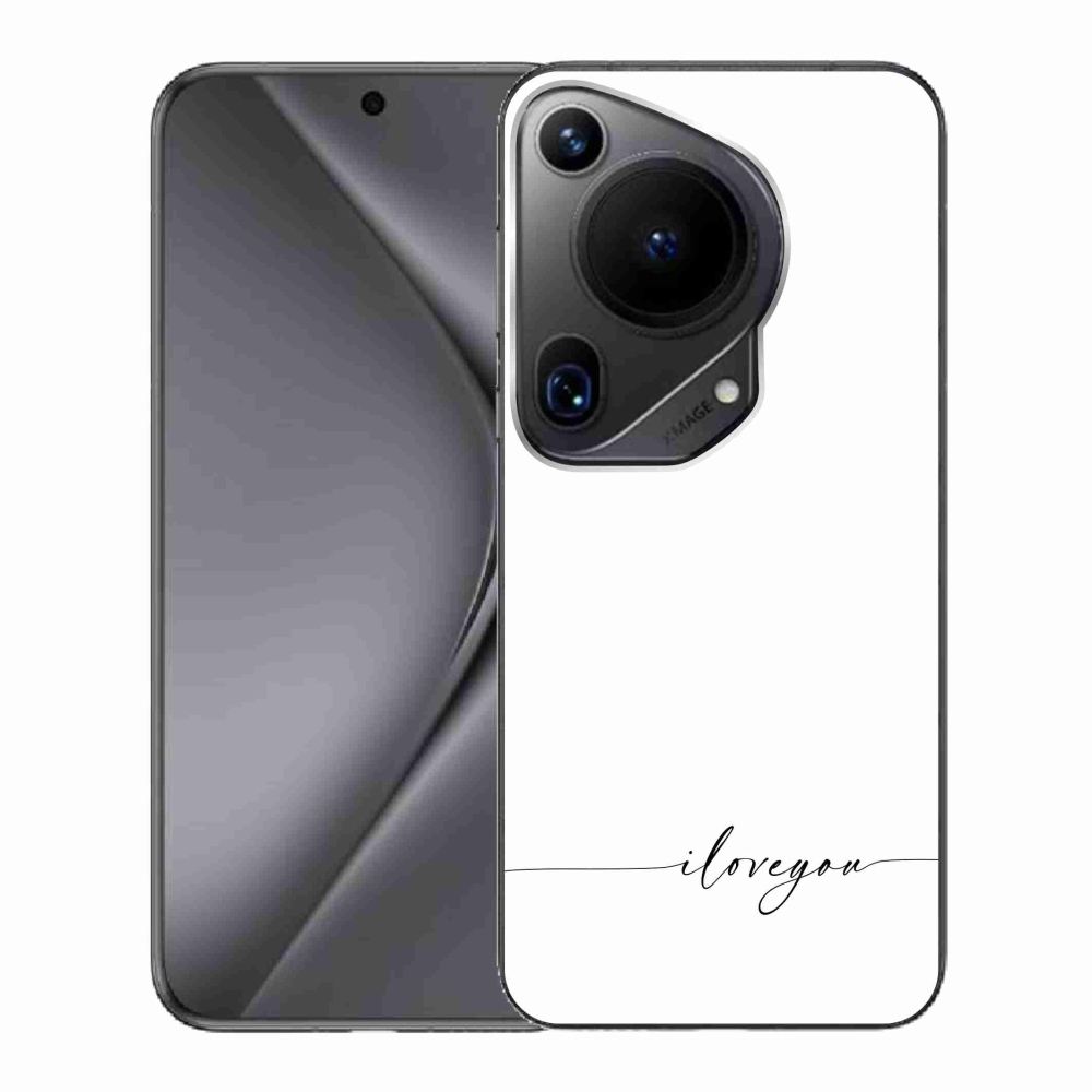 Gélový kryt mmCase na Huawei Pura 70 Ultra - I love you biele pozadie