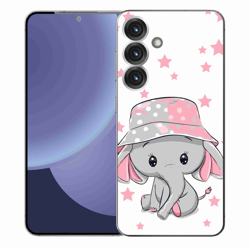 Gélový kryt mmCase na Samsung Galaxy S25+ - ružový slon