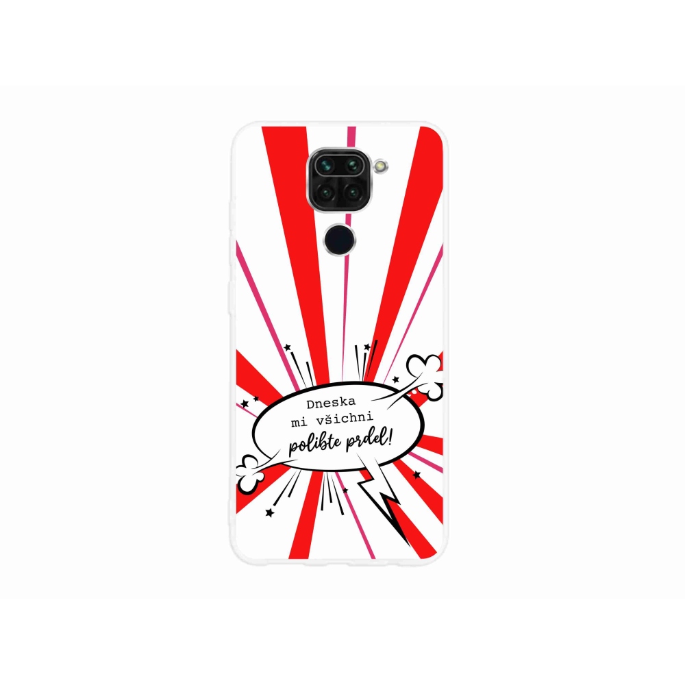 Gélový kryt mmCase na Xiaomi Redmi Note 9 - vtipný text 15 biele pozadie
