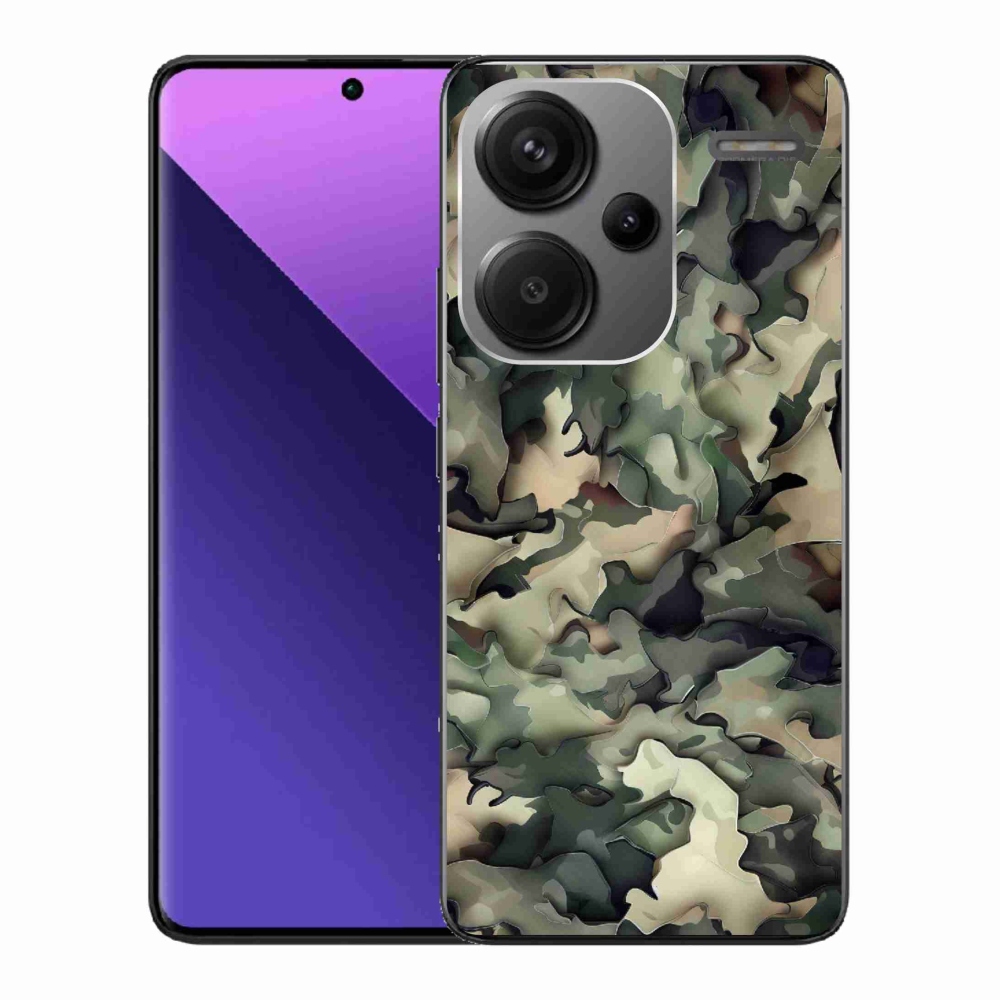Gélový kryt mmCase na Xiaomi Redmi Note 13 Pro+ 5G - maskáčový vzor 9