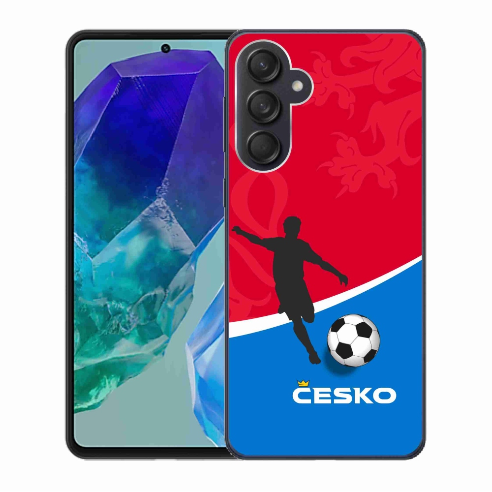 Gélový kryt mmCase na Samsung Galaxy M55 5G - futbal Česko