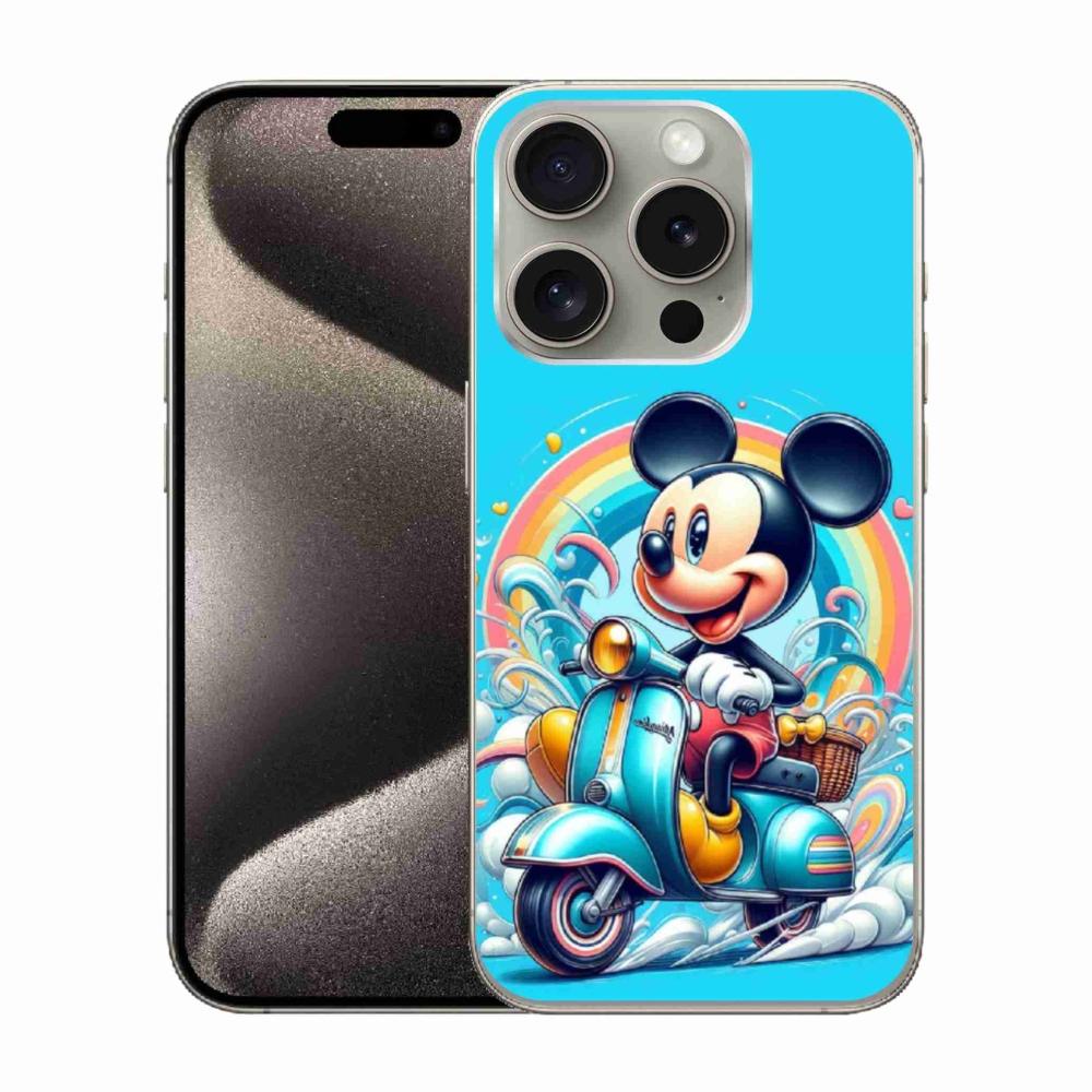 Gélový kryt mmCase na iPhone 15 Pro - mickey mouse 2