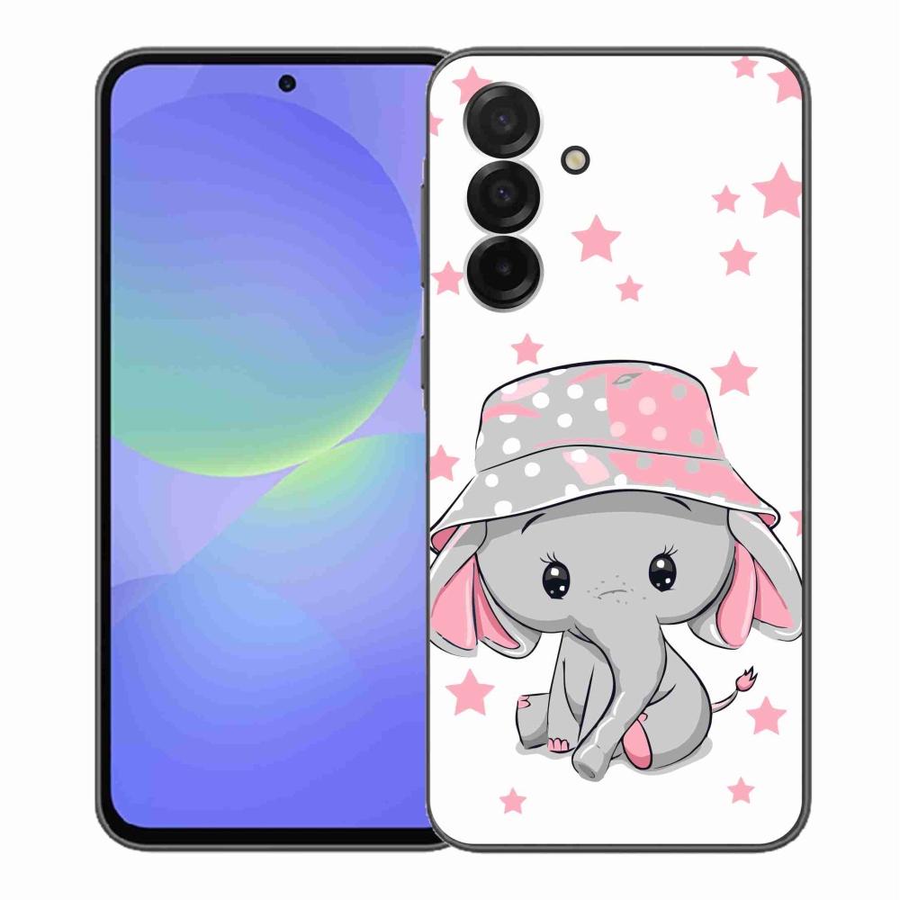 Gélový kryt mmCase na Samsung Galaxy A36 5G - ružový slon