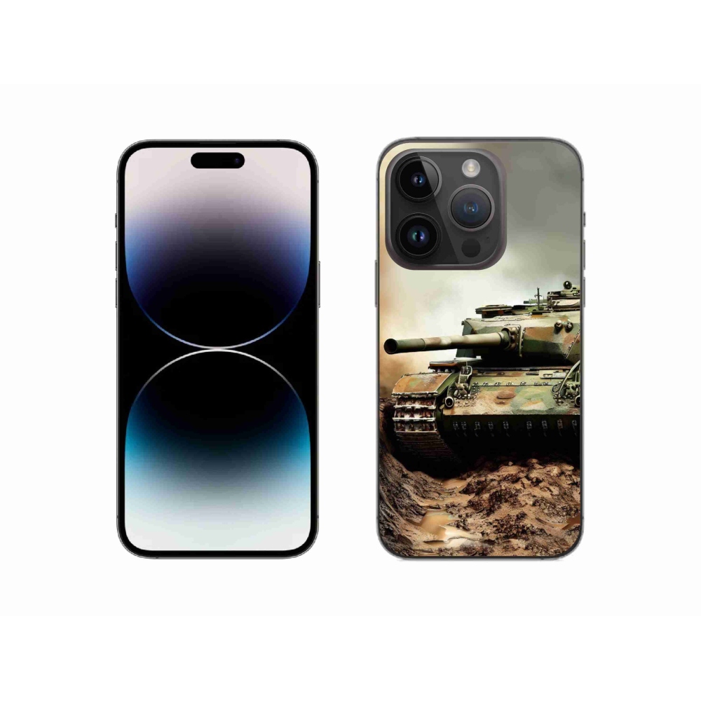 Gélový kryt mmCase na iPhone 14 Pro - tank