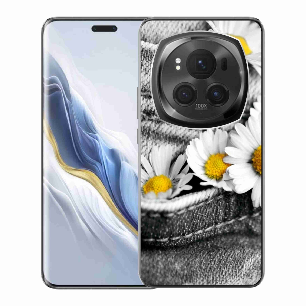 Gélový obal mmCase na Honor Magic 6 Pro 5G - margaréty