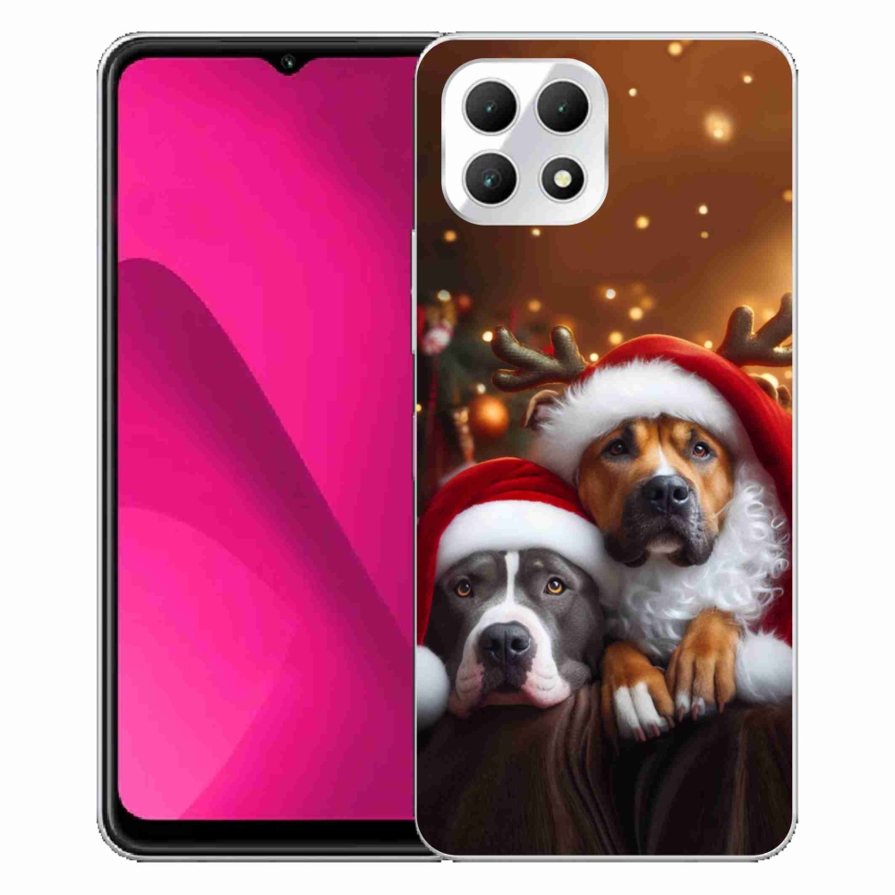 Gélový kryt mmCase na T-Mobile T Phone 2 - vianočné psy