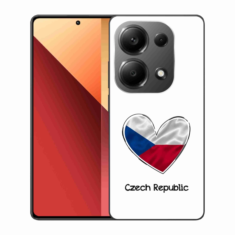 Gélový kryt mmCase na Xiaomi Redmi Note 13 Pro 4G/Poco M6 Pro - vlajka srdca biele pozadie
