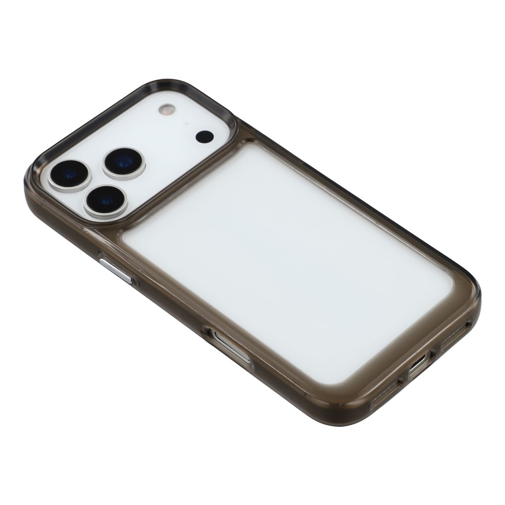 Gélový obal s pevným chrbtom na iPhone 17 Pro Max - čierny