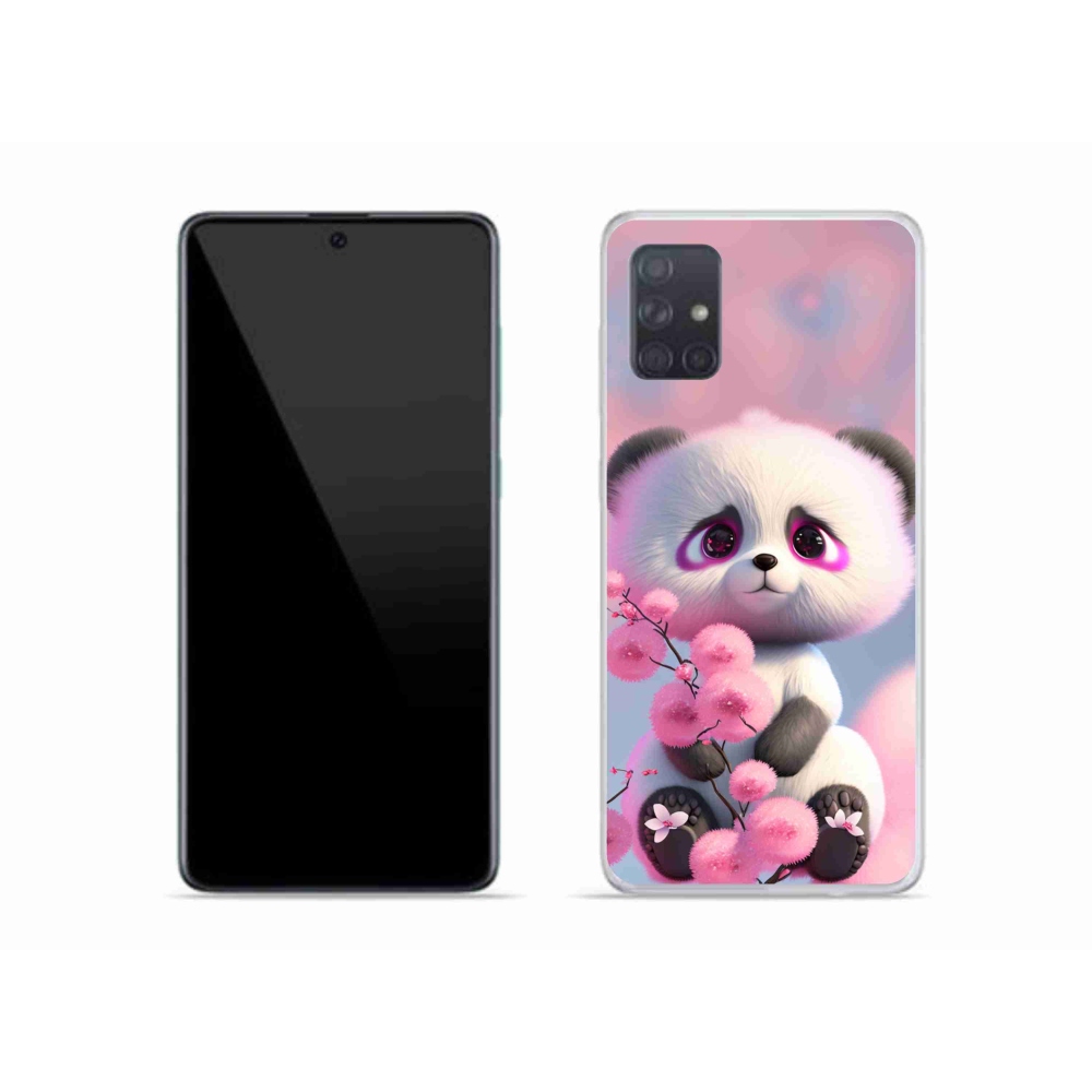 Gélový kryt mmCase na Samsung Galaxy A51 - roztomilá panda 1