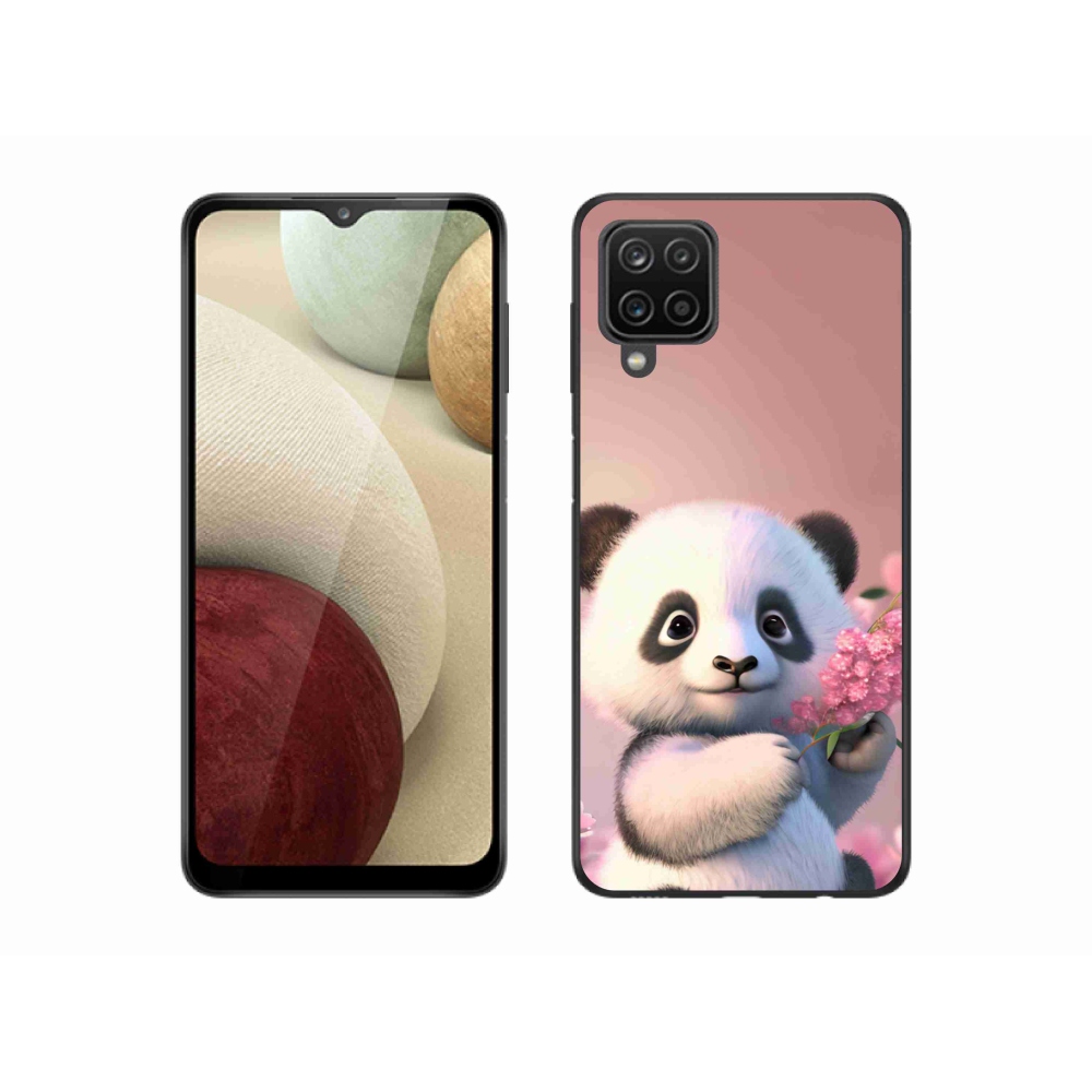 Gélový kryt mmCase na Samsung Galaxy M12 - roztomilá panda