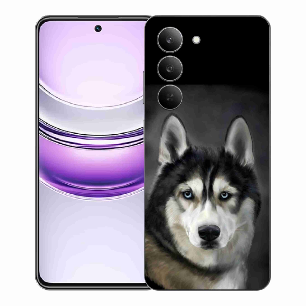 Gélový kryt mmCase na Realme 14x 5G - husky