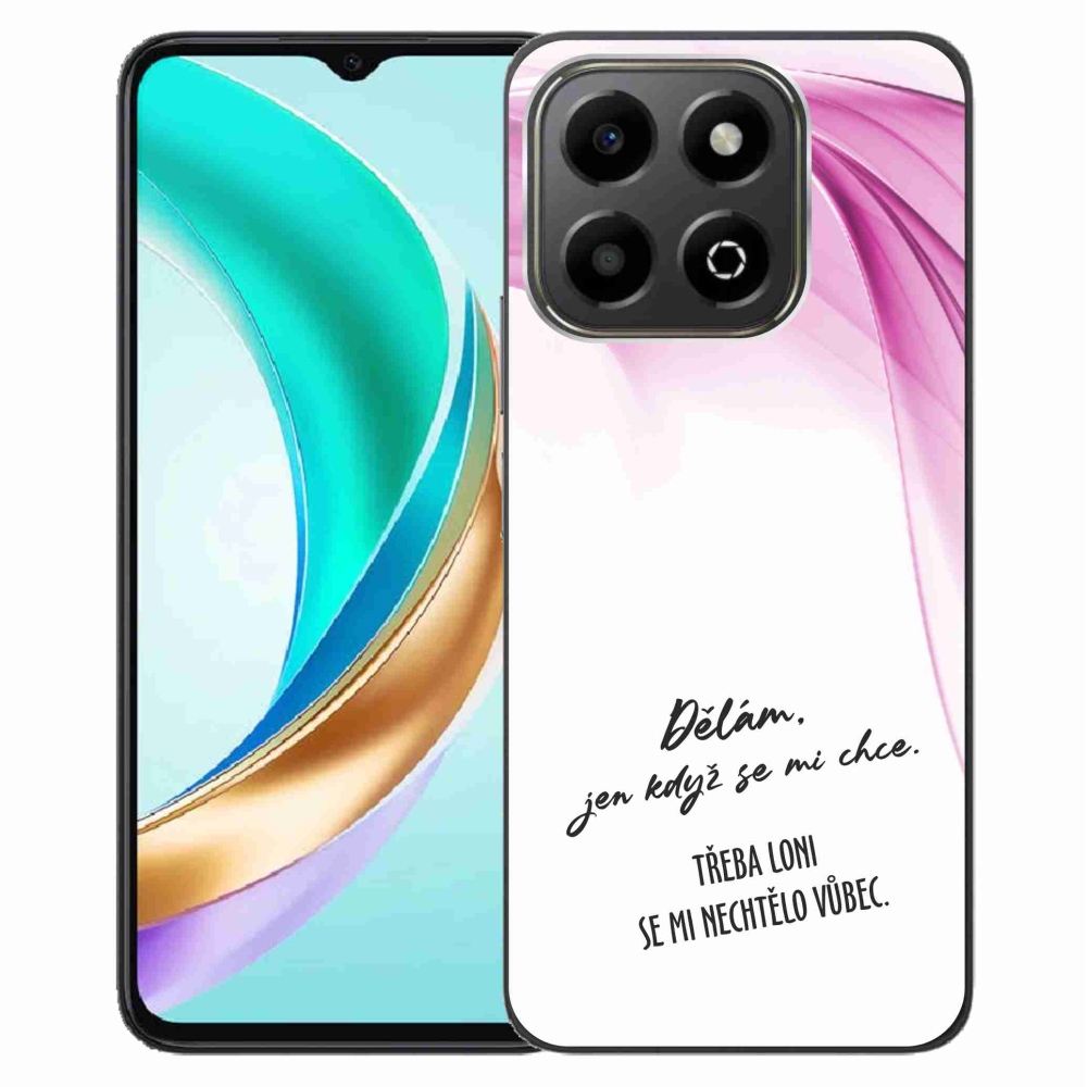 Gélový kryt mmCase na Honor X6b - vtipný text 12 biele pozadie