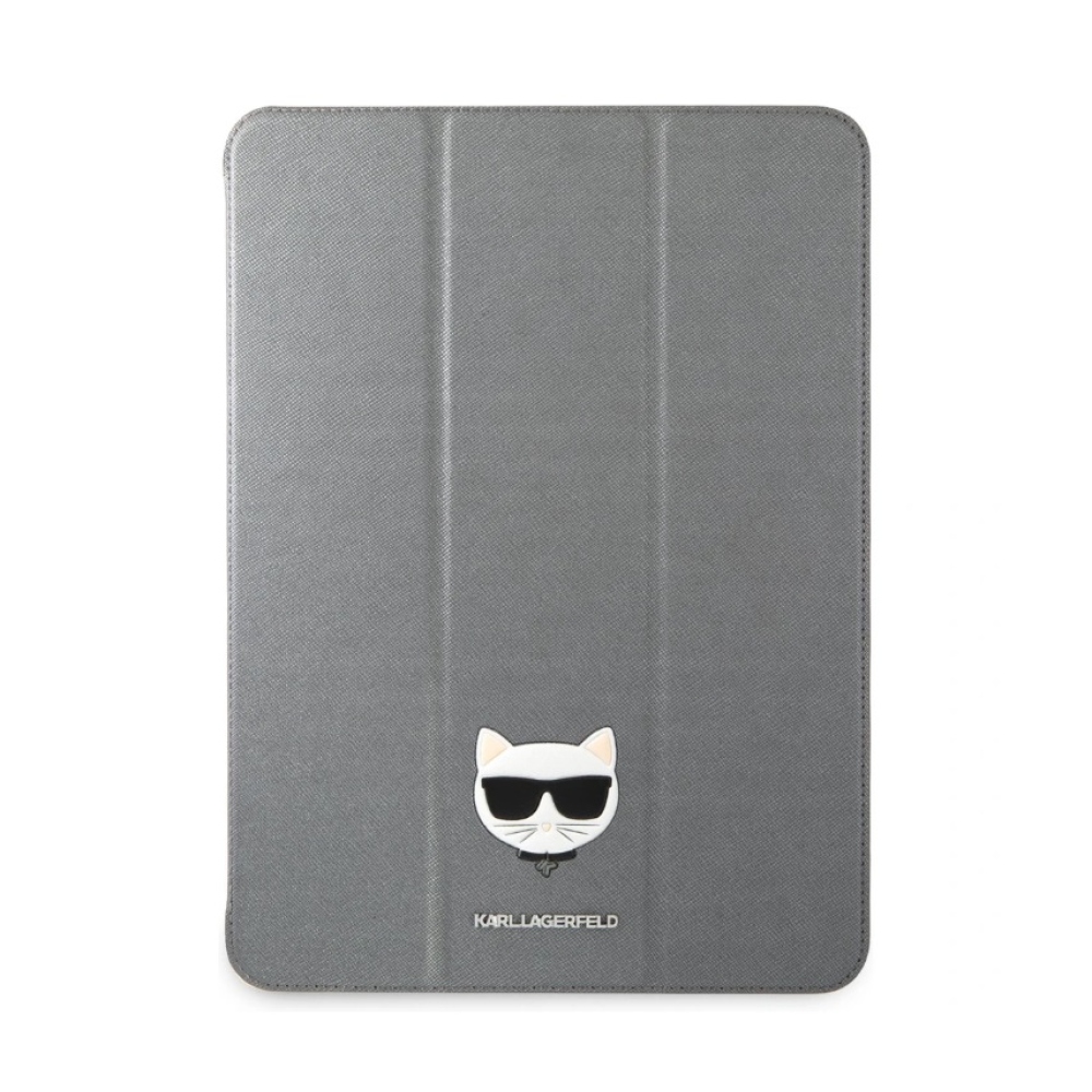 Karl Lagerfeld Choupette Head Saffiano púzdro iPad Pro 12.9