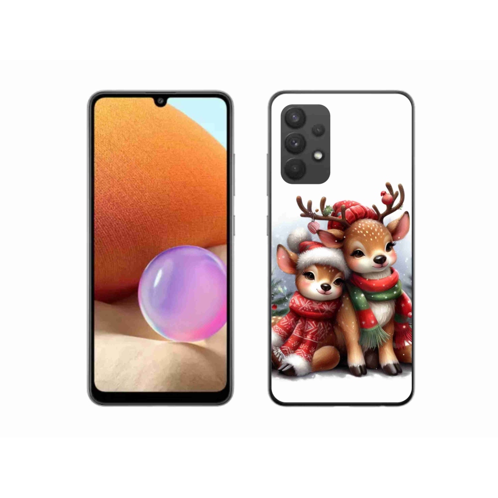 Gélový kryt mmCase na Samsung Galaxy A32 4G - vianočné soby