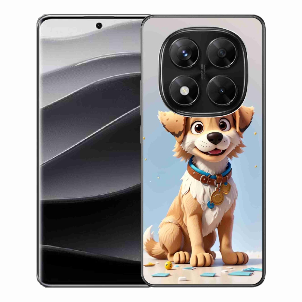 Gélový kryt mmCase na Xiaomi Redmi Note 14 Pro 5G/Poco X7 5G - kreslené šteňa